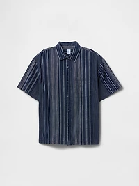 Kids Relaxed Indigo Stripe Shirt