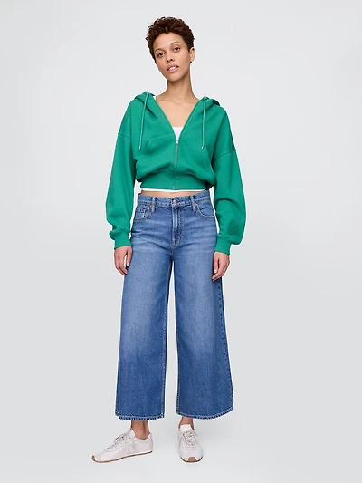 Mid Rise UltraSoft Baggy Crop Jeans