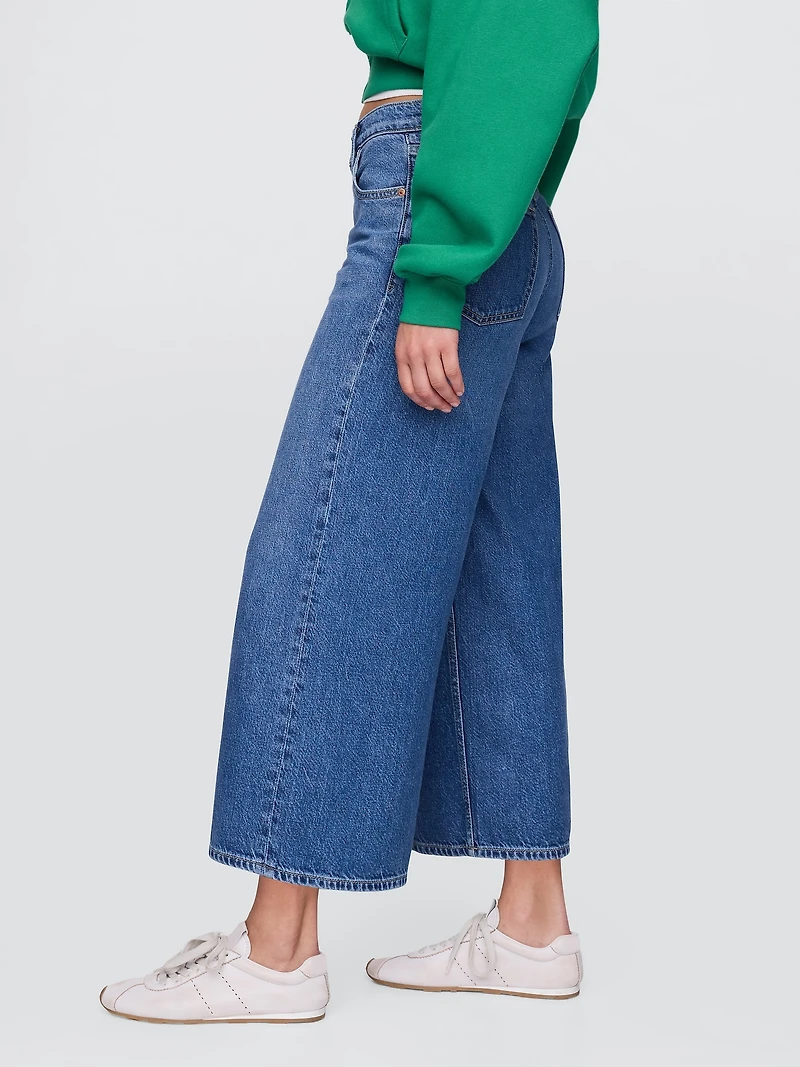 Mid Rise UltraSoft Baggy Crop Jeans