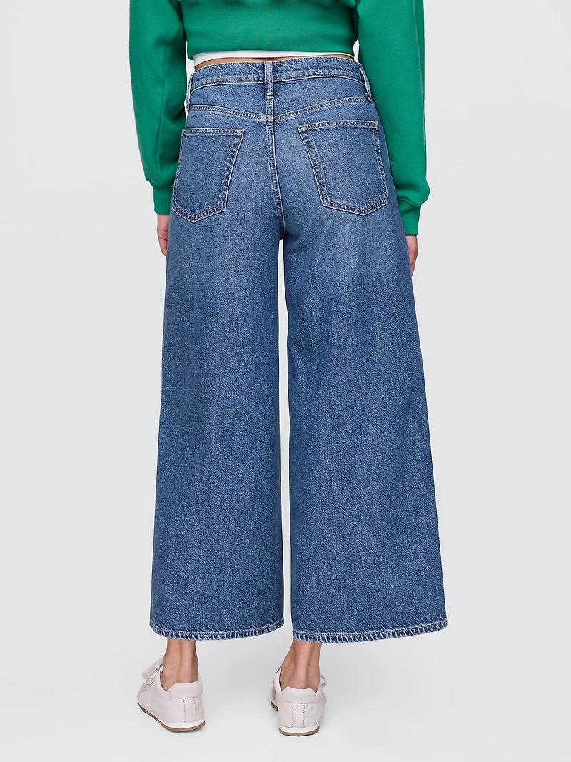 Mid Rise UltraSoft Baggy Crop Jeans