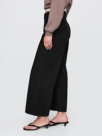 Mid Rise UltraSoft Crop Baggy Jeans