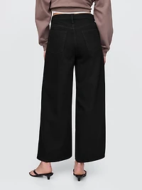 Mid Rise UltraSoft Crop Baggy Jeans
