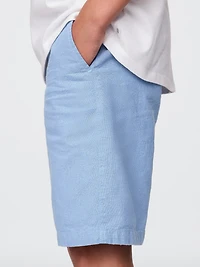 Kids 8" Linen-Cotton Shorts