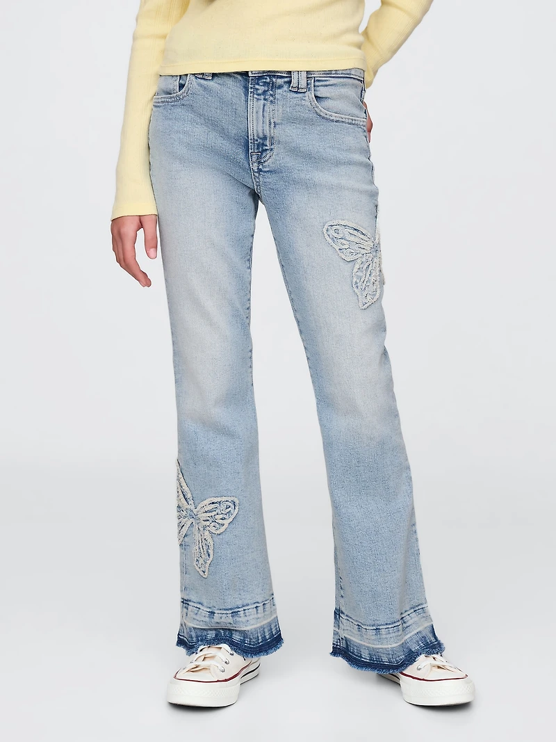Kids High Rise '70s Flare Jeans