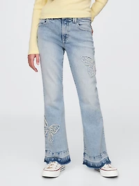 Kids High Rise '70s Flare Jeans