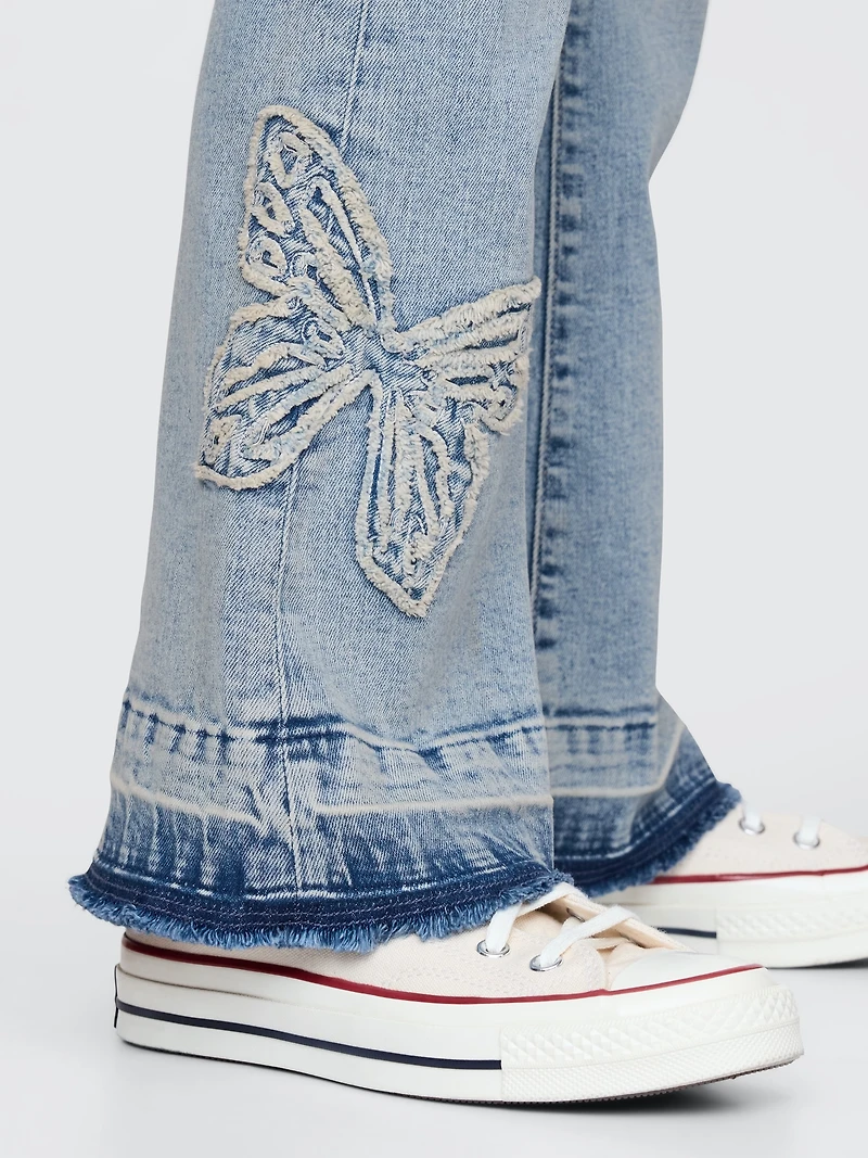 Kids High Rise '70s Flare Jeans