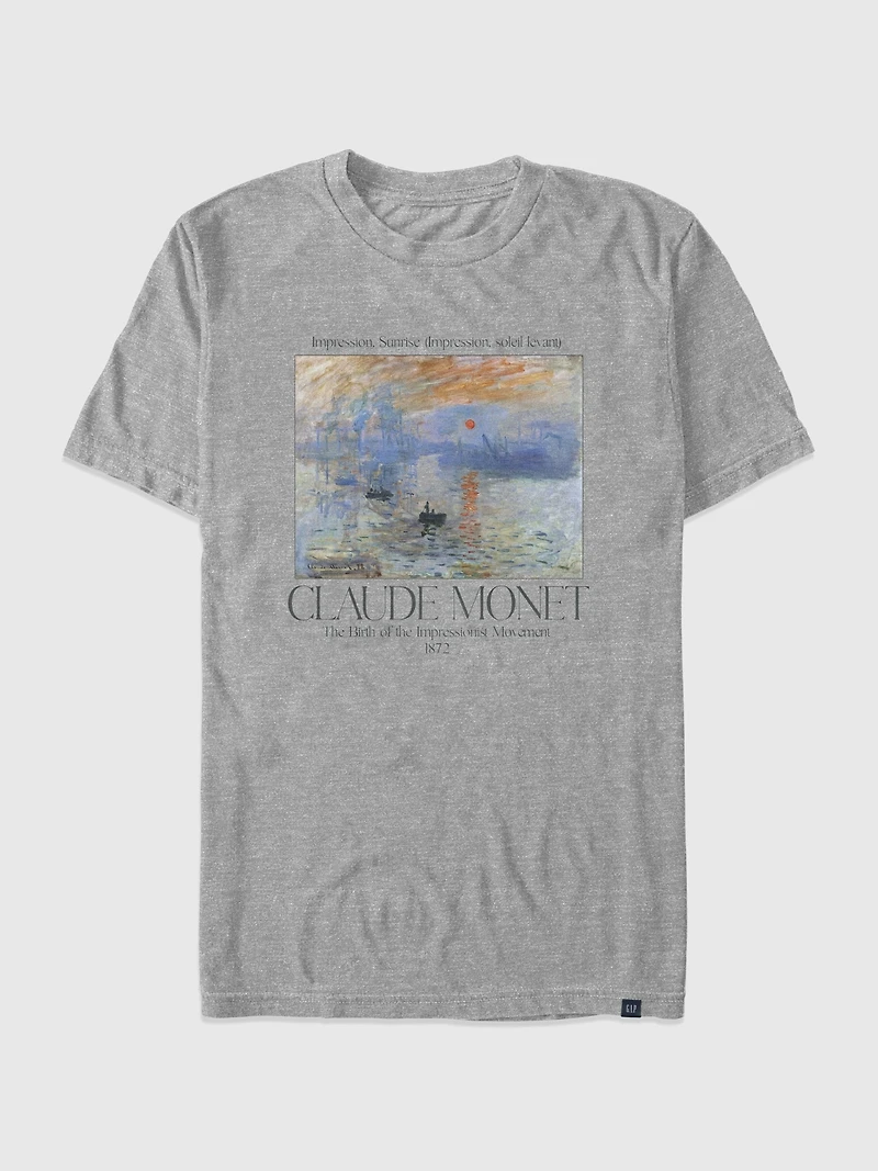 Monet Sunrise Oversized Graphic T-Shirt
