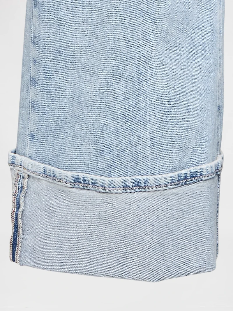 High Rise Stride Wide-Leg Jeans
