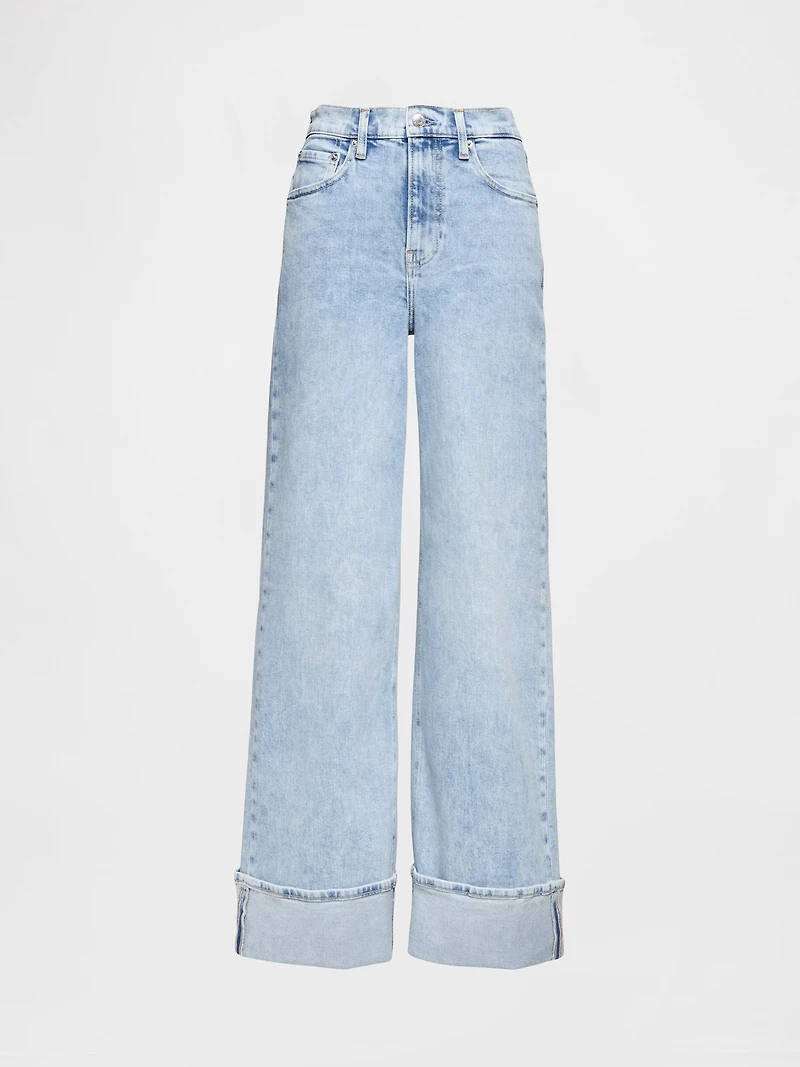 High Rise Stride Wide-Leg Jeans