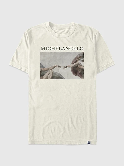 Michelangelo Creation Oversized Graphic T-Shirt