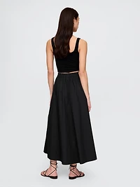 Poplin Maxi Skirt