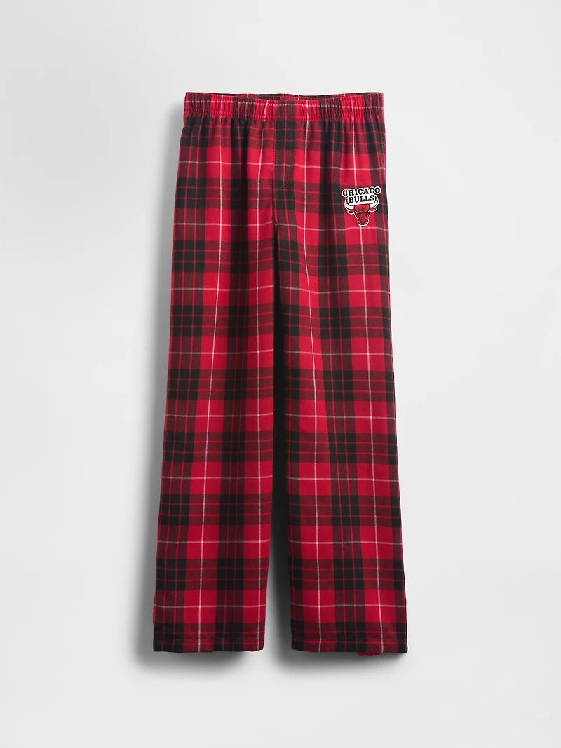 Kids NBA Chicago Bulls Flannel PJ Pants