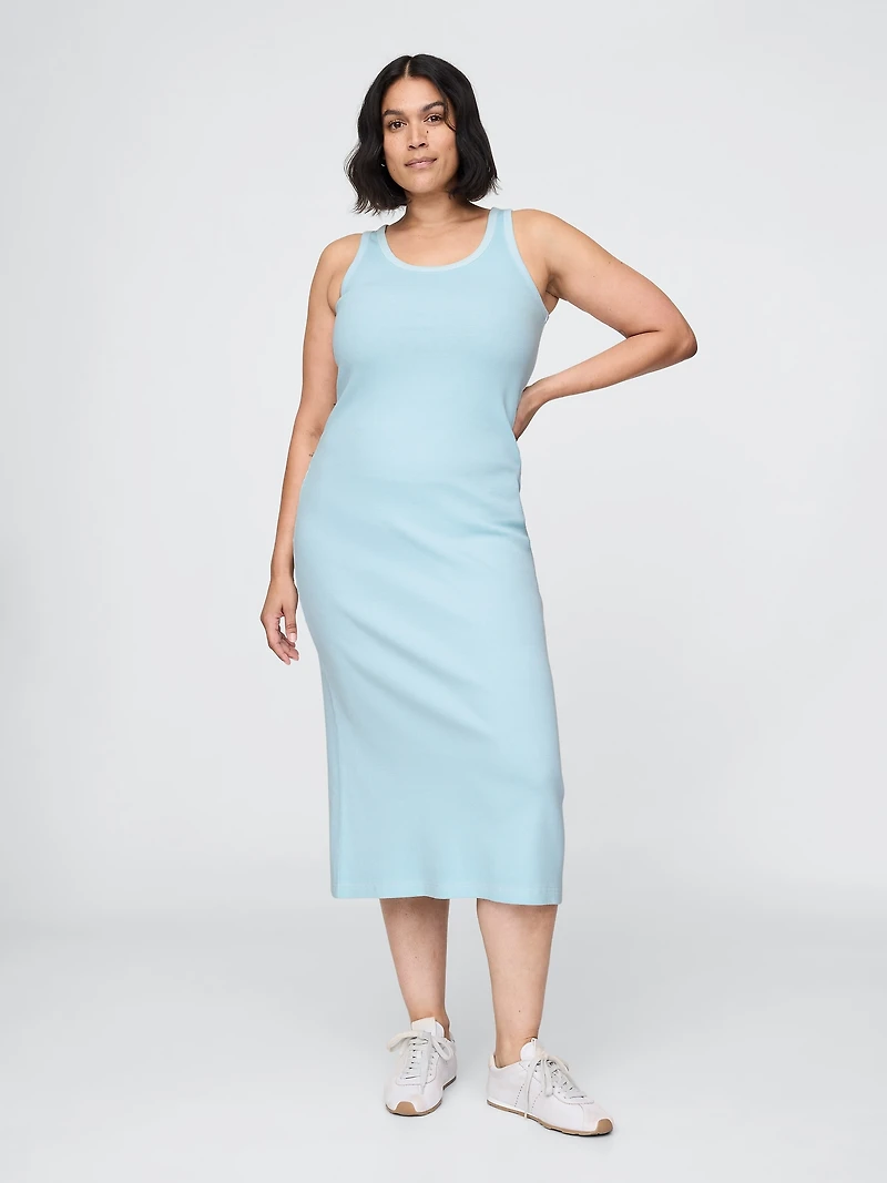 Rib Midi Tank Dress