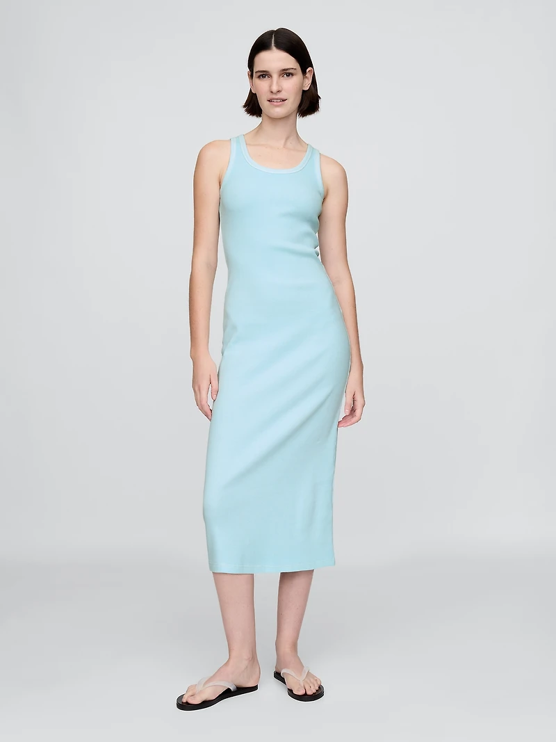 Rib Midi Tank Dress