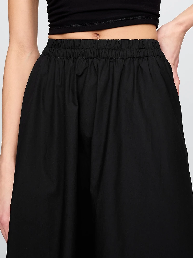 Poplin Maxi Skirt