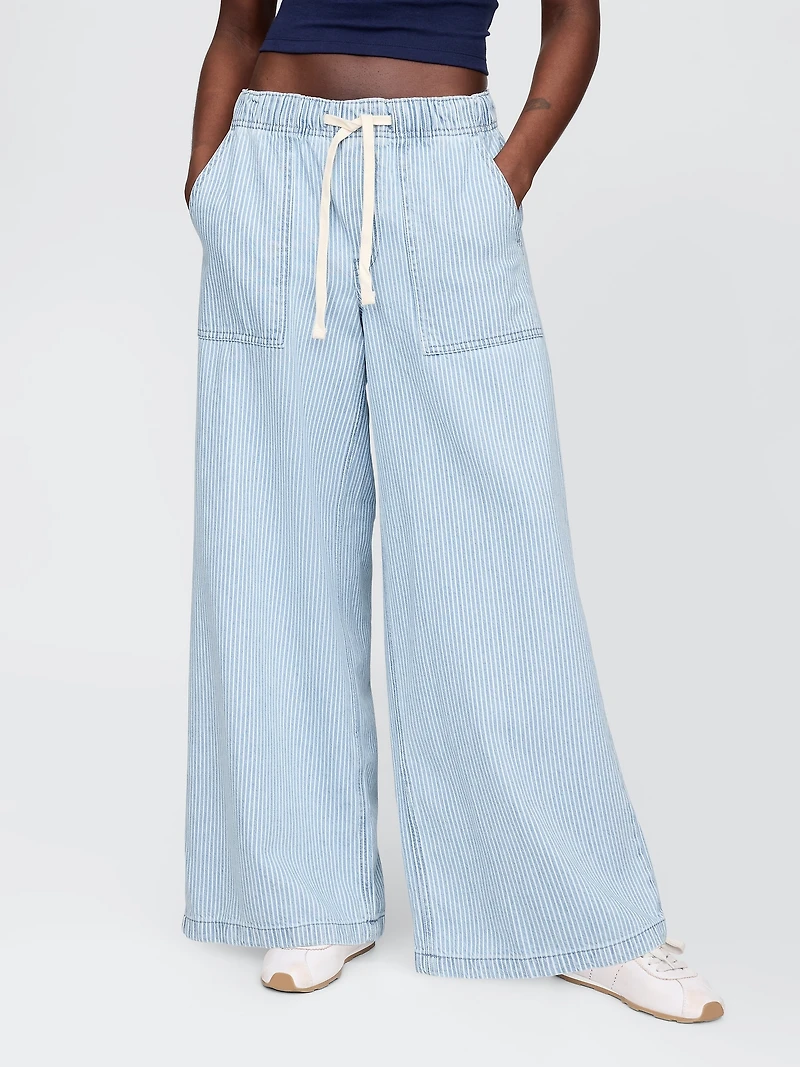 Mid Rise Easy Baggy Jeans