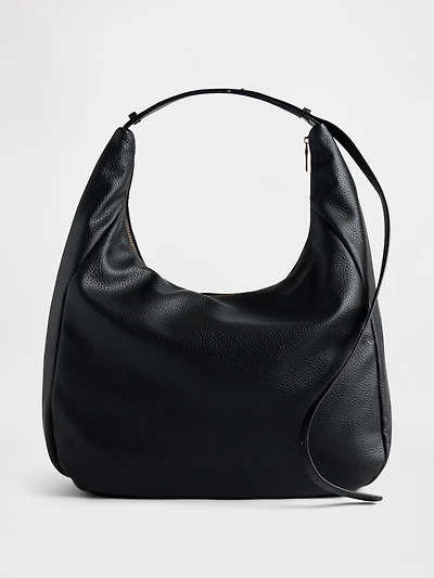 Vegan Pebble Leather Slouchy Bag