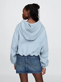 Heavyweight French Terry Crop Bubble Hoodie
