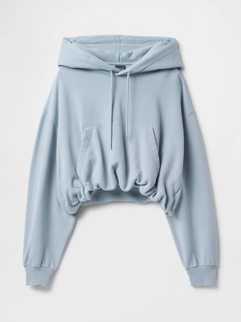 Heavyweight French Terry Crop Bubble Hoodie