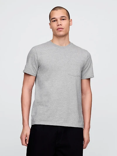 Adult Organic Cotton Pocket T-Shirt
