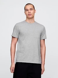 Adult Organic Cotton Pocket T-Shirt