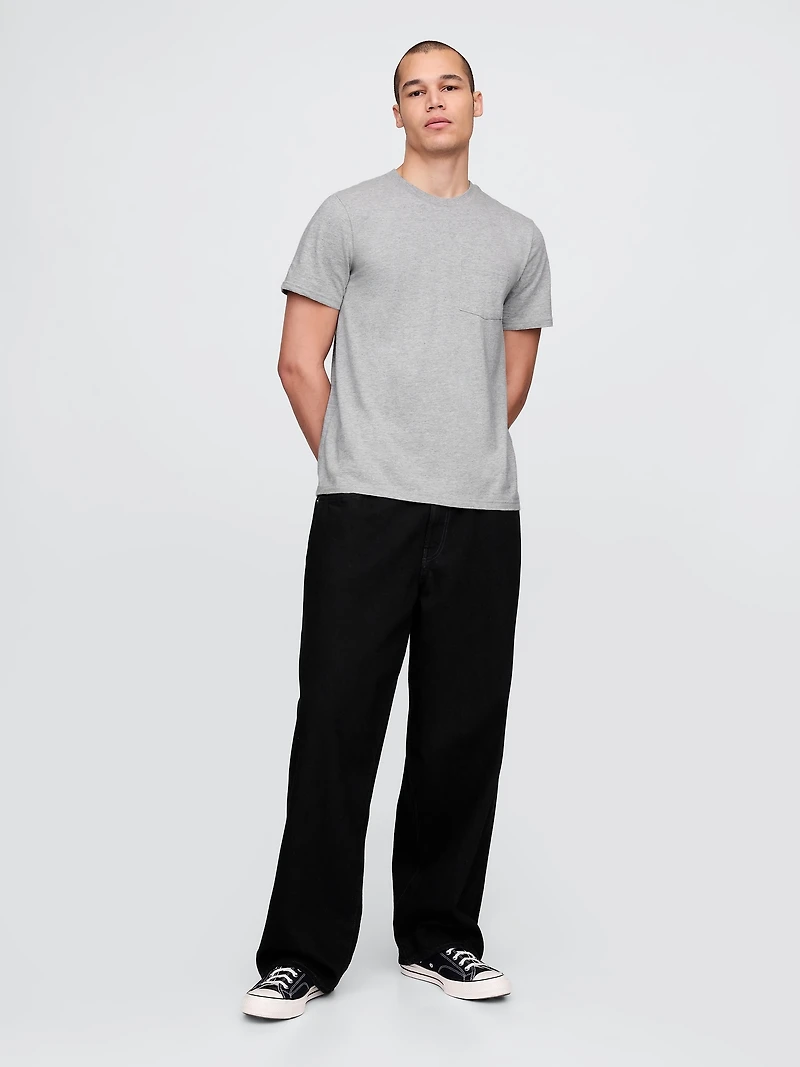 Adult Organic Cotton Pocket T-Shirt