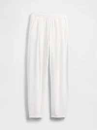 Cotton Gauze Easy Barrel Pants