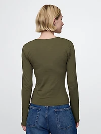 CloseKnit Jersey Square-Neck Top