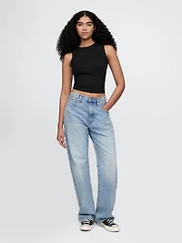Modern Rib High-Neck Top