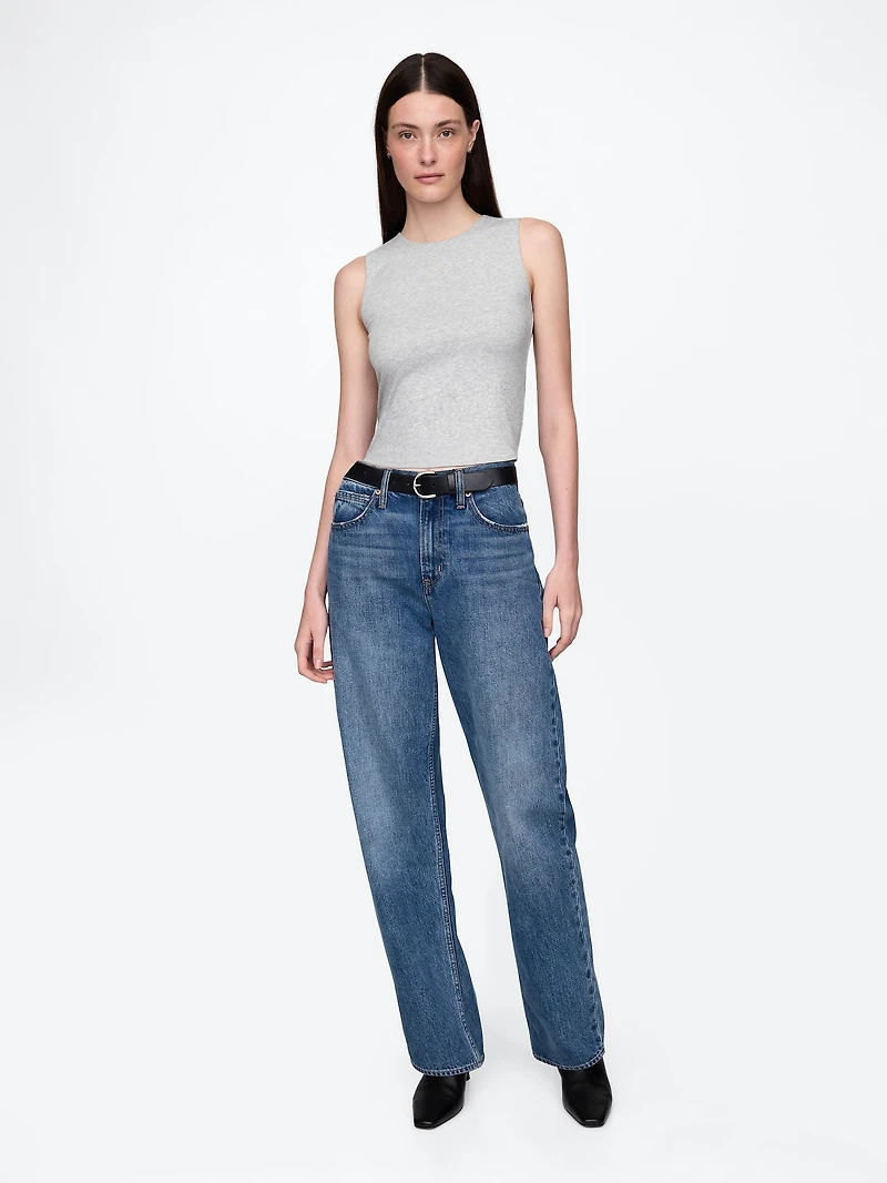 CloseKnit Jersey Crop Tank Top