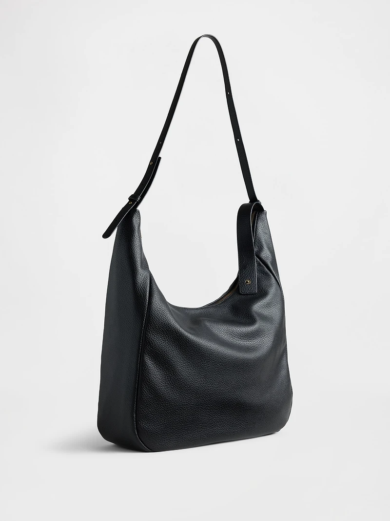 Vegan Pebble Leather Slouchy Bag