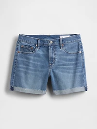 5" Mid Rise Denim Girlfriend Shorts