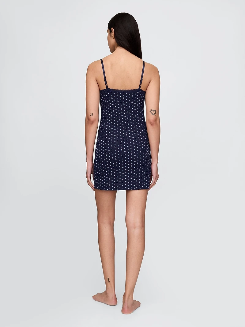 Pointelle PJ Slip Dress