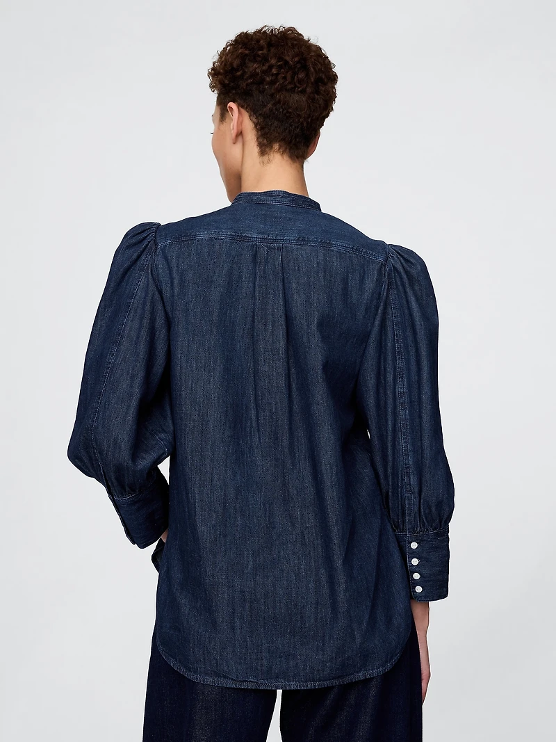 Gap × HFR Puff-Sleeve Denim Shirt by N'gai