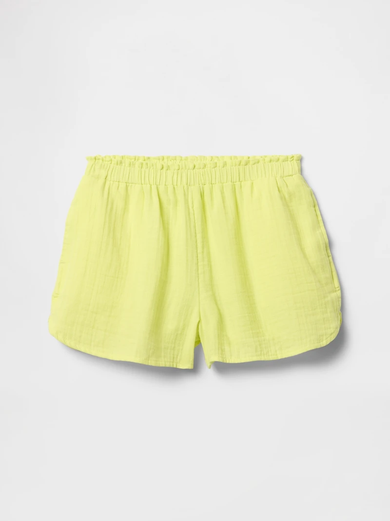 Kids Crinkle Gauze Easy Shorts