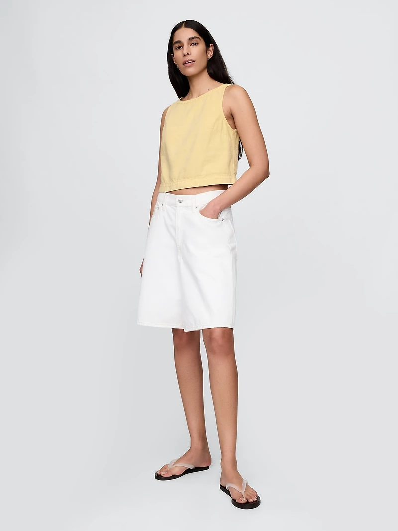 UltraSoft Denim Shell Tank Top