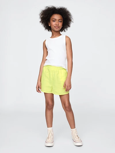Kids Crinkle Gauze Easy Shorts