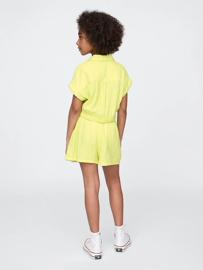 Kids Crinkle Gauze Outfit Set