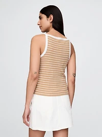 Modern Apron-Neck Tank Top