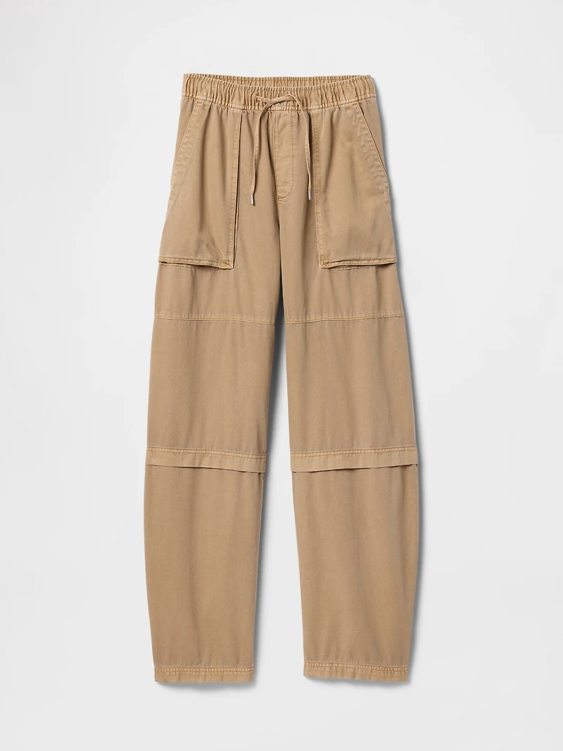 Mid Rise Easy Utility Barrel Pants