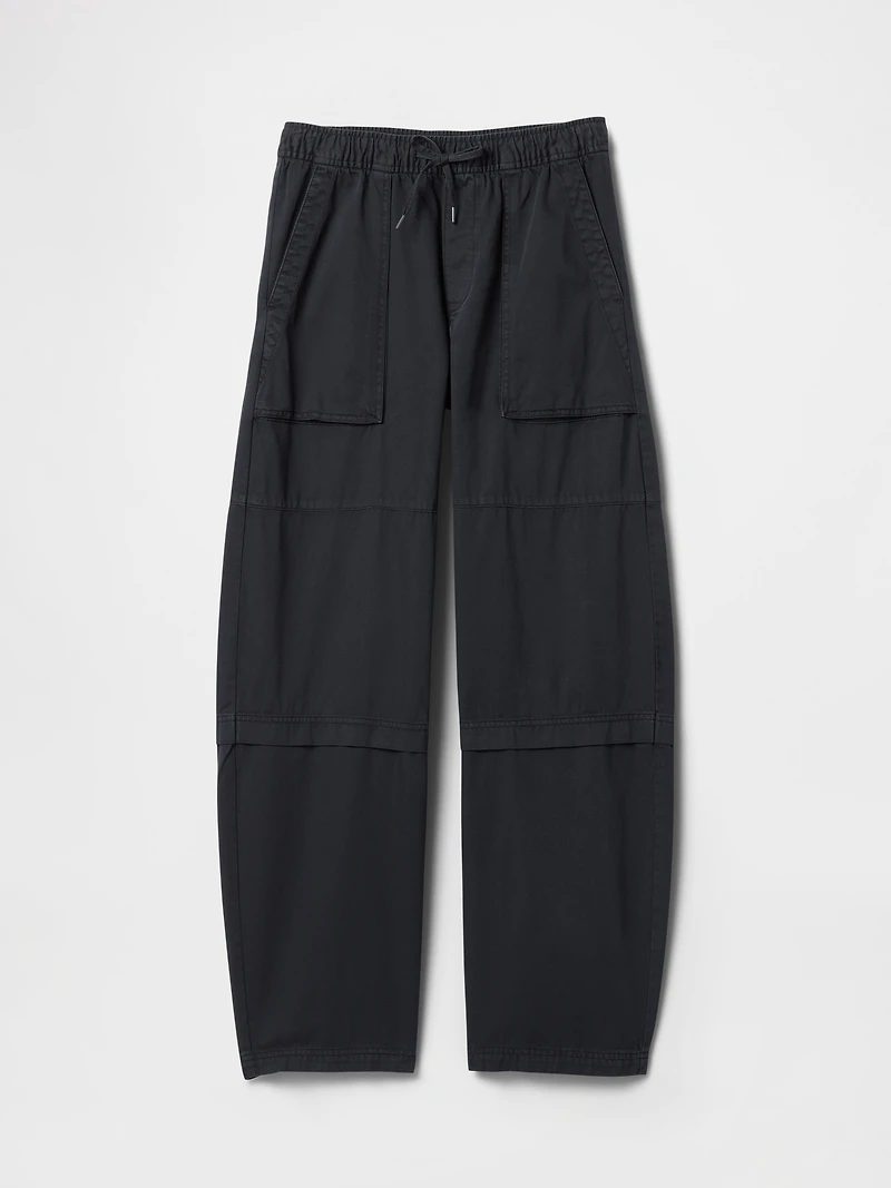 Mid Rise Easy Utility Barrel Pants