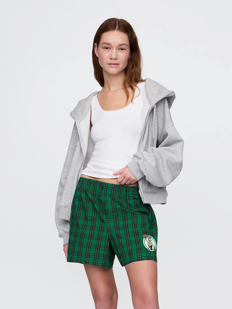 NBA Boston Celtics Plaid Boxers