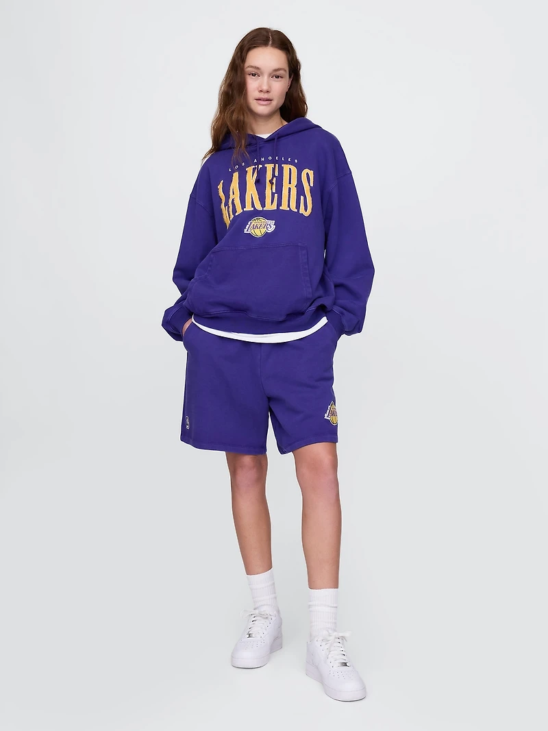 NBA Los Angeles Lakers Logo Heavyweight Sweat Shorts