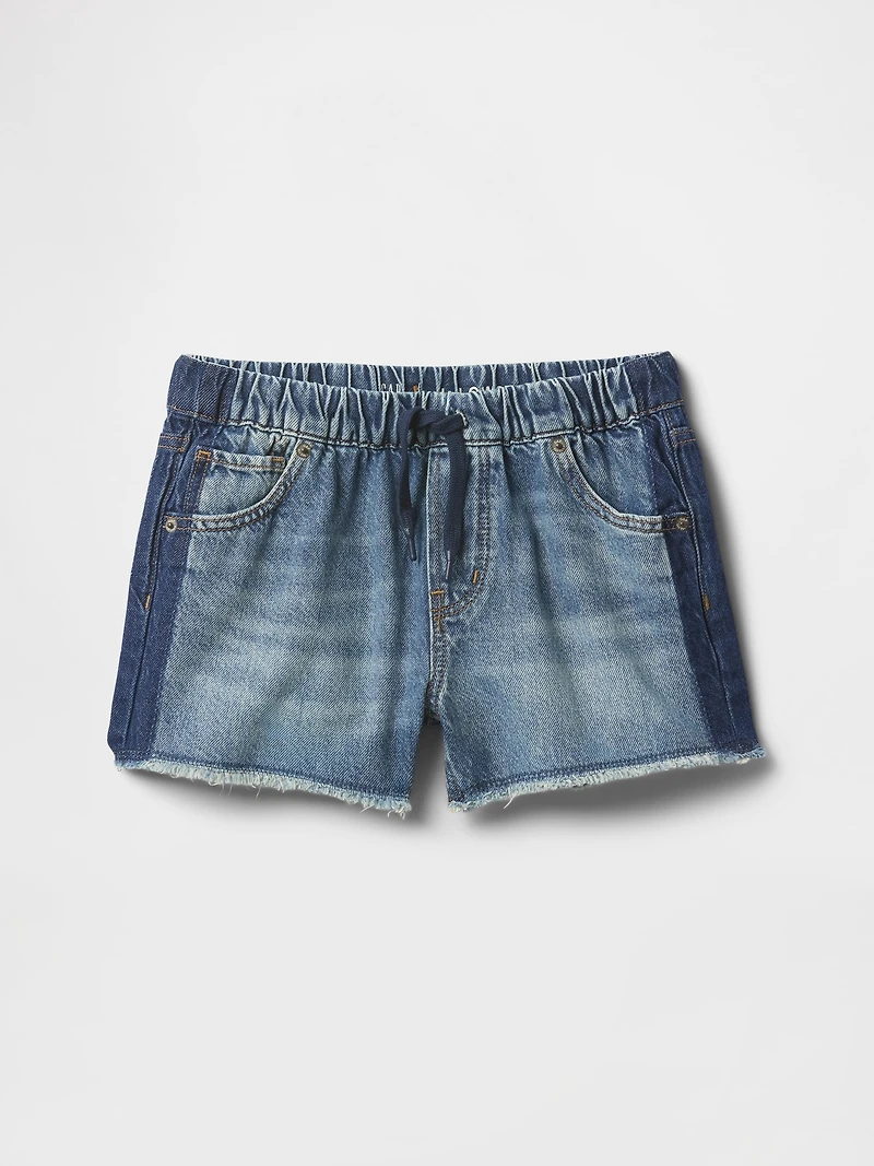 Kids Low Rise Easy Denim Shorts