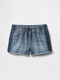 Kids Low Rise Easy Denim Shorts