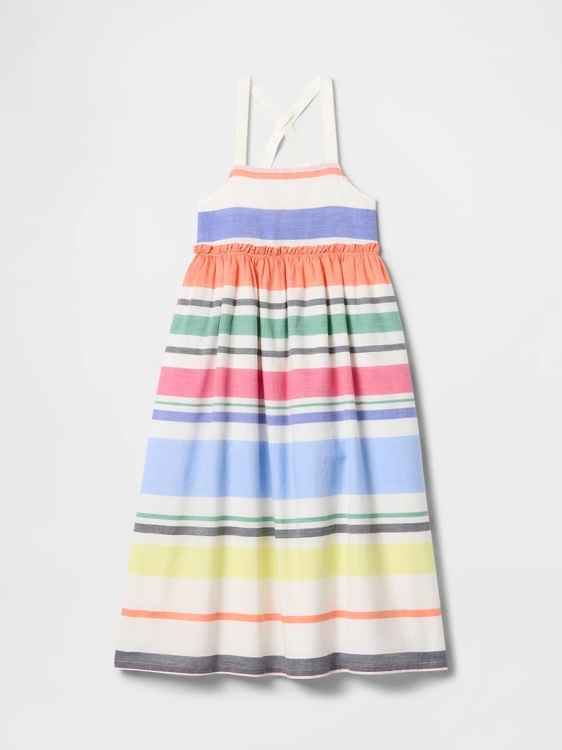 Kids Apron Neck Midi Dress