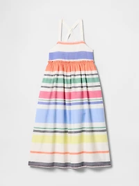 Kids Apron Neck Midi Dress