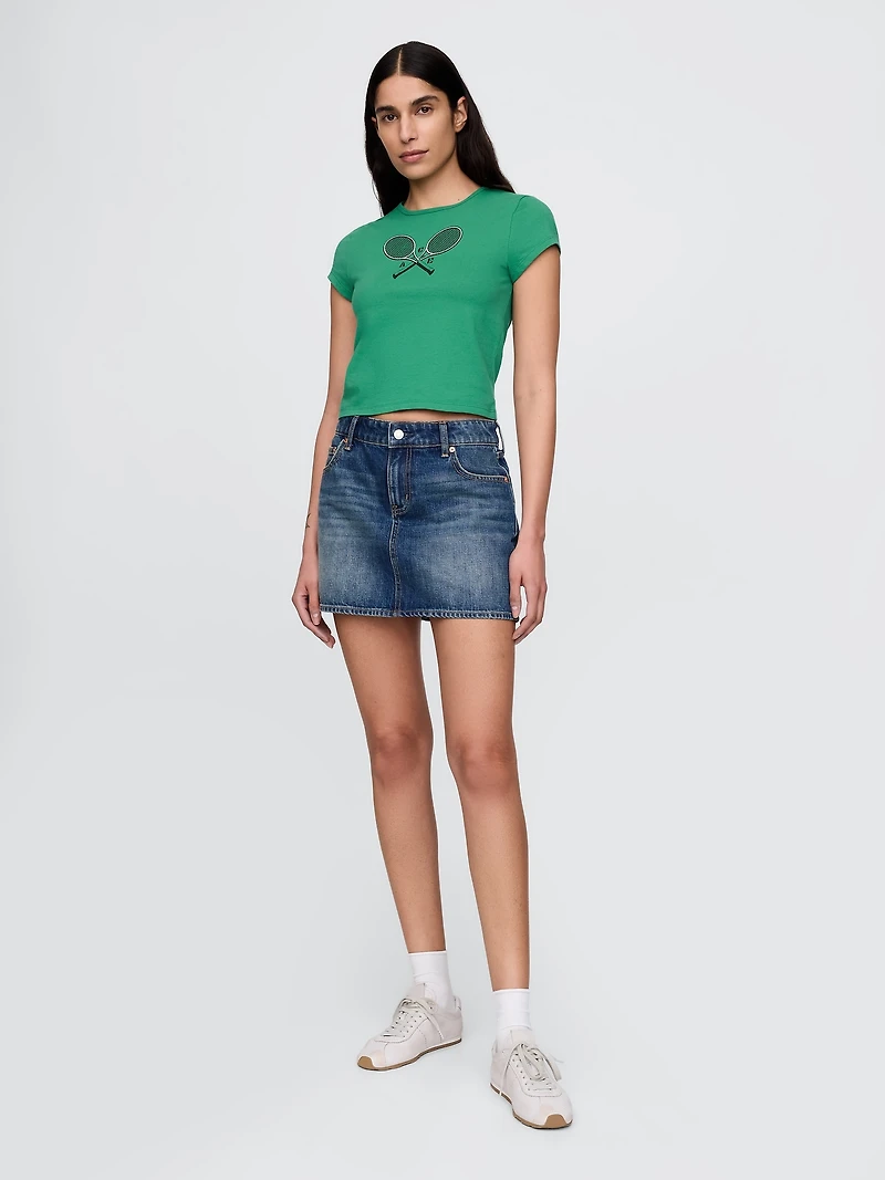 Crop Graphic T-Shirt