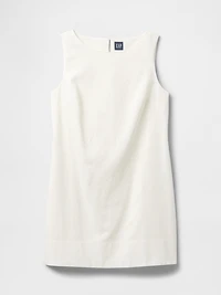 Linen-Blend Mini Shift Dress