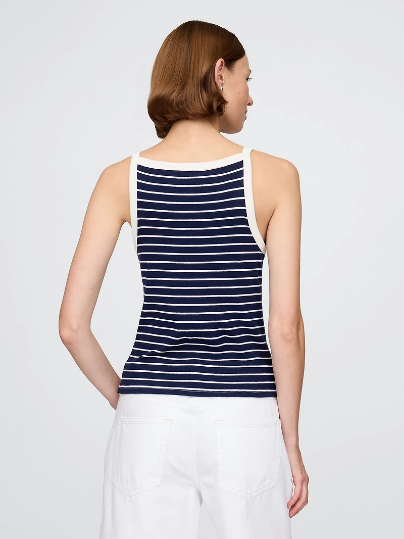 Modern Apron-Neck Tank Top